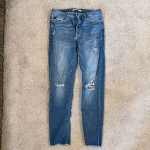 KanCan Blue Distressed Skinny Jeans
